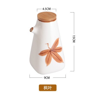 Suministros de cocina de estilo japonés creativo cerámica condimento olla salsa olla vinagre botella salsa para el hogar botella de aceite traje condimento botella