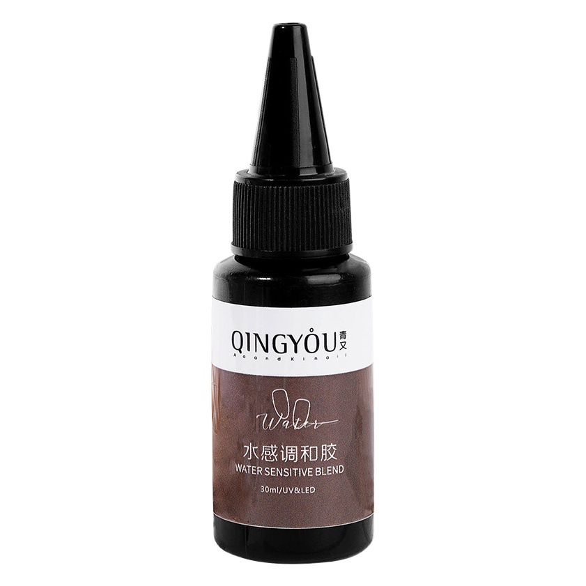 Belleza de uñas sentido del agua pegamento de mezcla universal especial lentejuelas de brillo multifuncionales color más delgado gradiente floreciente fototerapia pegamento
