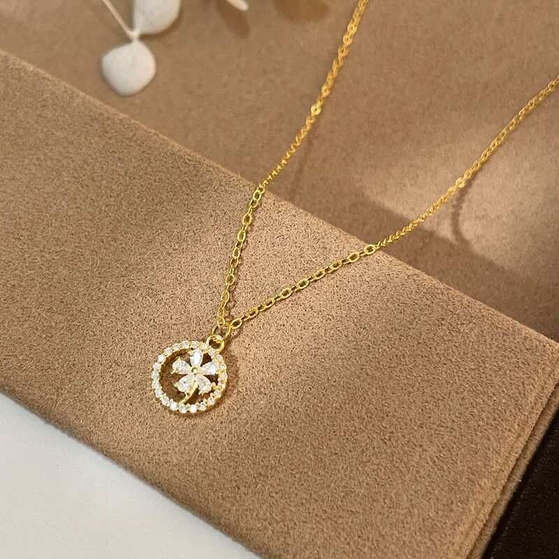 S925 Sterling Silver Plated with 18K Gold Flower Necklace for Women, Exquisite Niche High-End Design, Elegant Clavicle Chain S925 Sterling Silver Plated with 18K Gold Flower Necklace for Women, Exquisite Niche High-End Design, Elegant Clavicle Chain