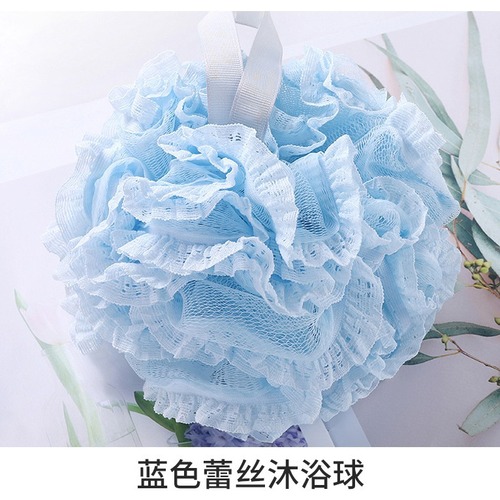 Large lace bath ball bath flower cute girl bath bubble back rub super soft decontamination bath bubble bath ball