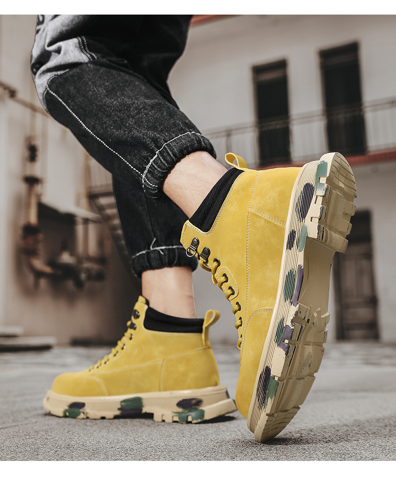 Martin syksyn korkeavartiset miesten ulkoiluun ja vuorikiipeilyyn tarkoitetut urheilukengät, liukumattomat, vedenpitävät aavikkomailaset_voghion.com