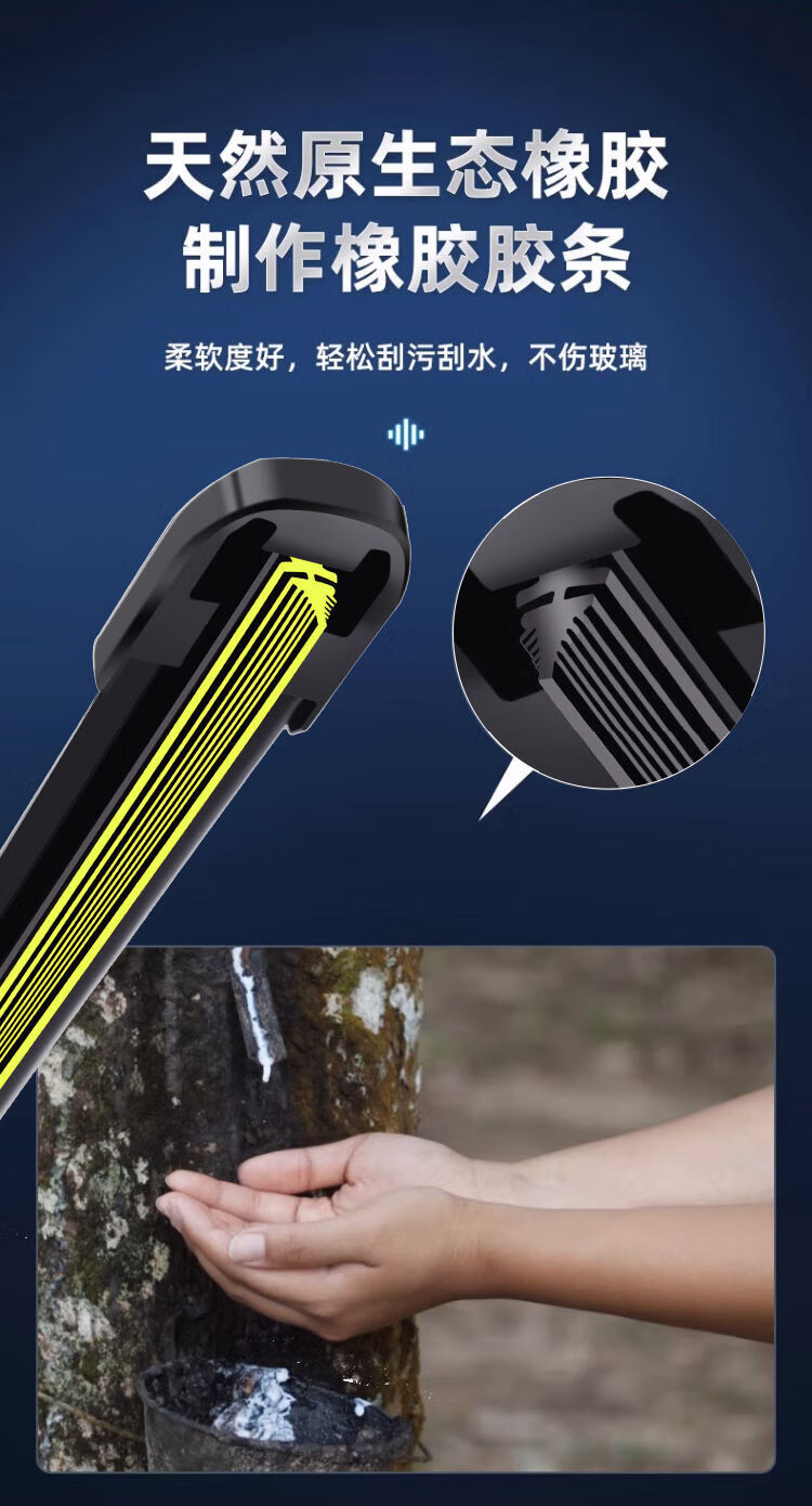Suitable for Lincoln Adventurer 11 Rubber Strip Wipers, Applicable Models for 2021 and 2022, Silent Front and Rear Original Wipers