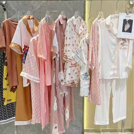 雪俐家居服25夏 专柜撤柜居家女高级感家居服走份尾货批发外贸