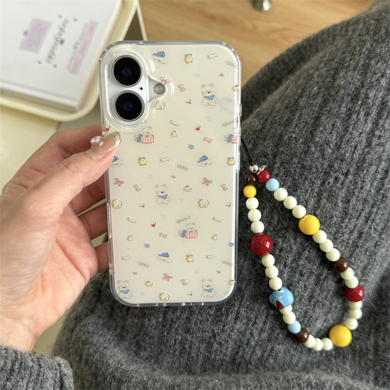 Pantalla completa linda West Highland para iPhone16ProMax Apple 15 funda para teléfono móvil 14 cadena 13 nuevo 15PM