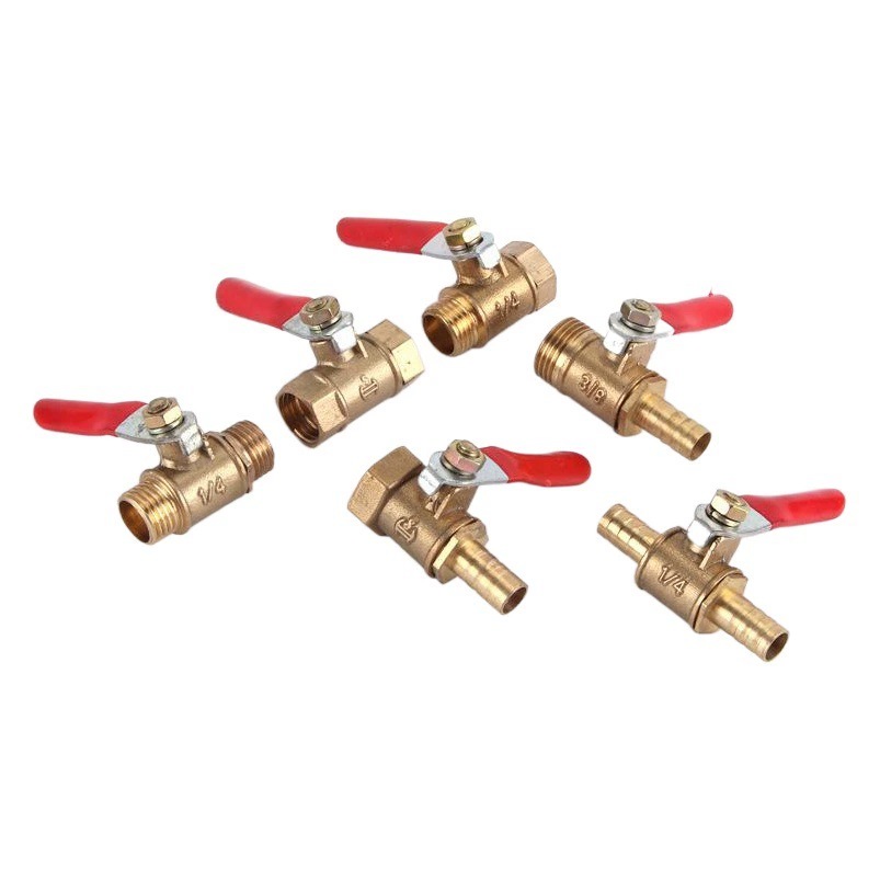 Медный пневматический небольшой шаровой кран пагода клапан переключателя фитинги Двойная Внутренняя резьба 2 точки 3 1/4 внешние зубья 2 точки 3