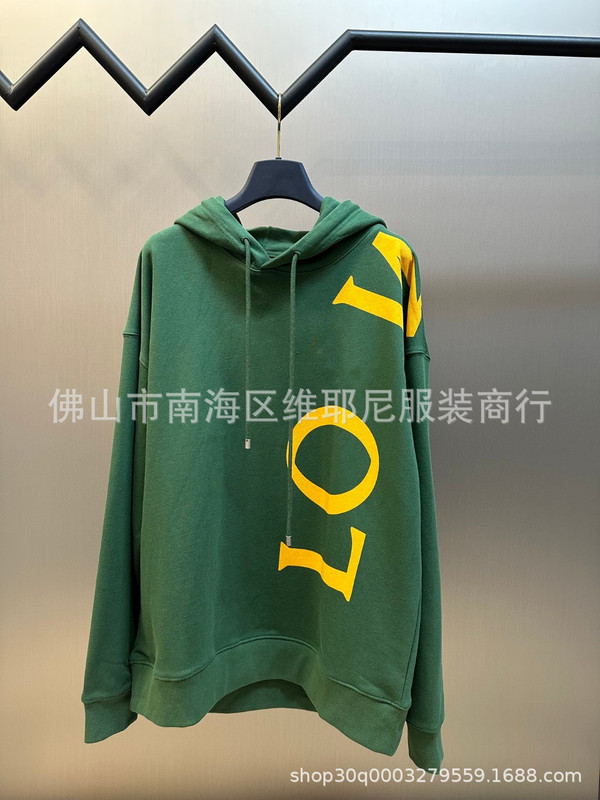 毒家 高品质 LO家秋冬新款重磅字母印花连帽卫衣ins高街学院帽衫|undefined