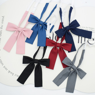 JK collar flower women's Korean-style Japanese college style student solid color boxer ribbon bow tie bow fashion shirt accessories