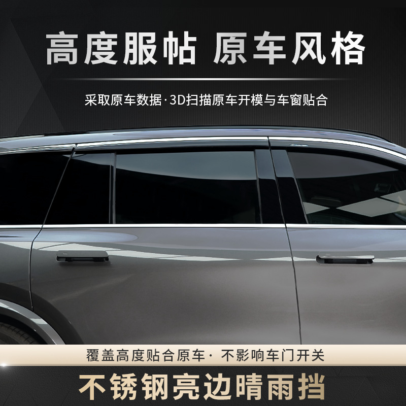 Tenxinrui adecuado para ideal L9 lluvia escudo una ventana lluvia ceja lluvia escudo modificado accesorios de decoración del coche image 4