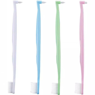 Orthodontic toothbrush double-headed toothbrush U-shaped toothbrush pointed toothbrush single-bundle brush interdental brush interdental brush nursing