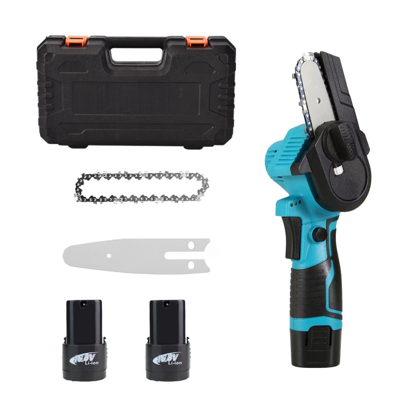 16.8V 3寸电动电链锯4寸园林迷你锯修枝伐木手提式锂电锯新款