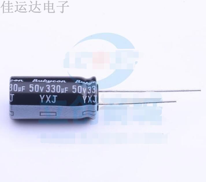 50YXJ330M10X20 规格 330uF 50V 引线型铝电解电容 原装供应
