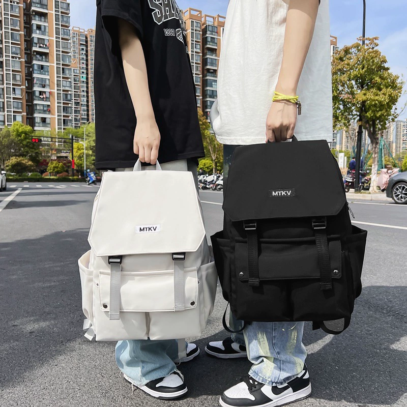 Nylon backpack, Japanese folding shoulder bag, capacious laptop