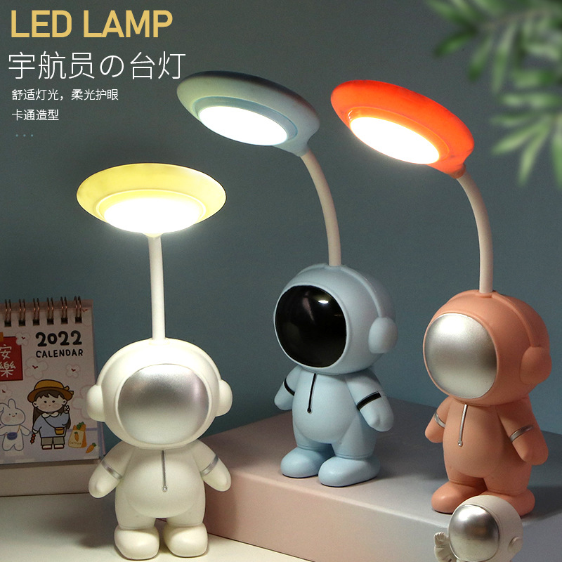 New Year Gift Charging Learning Desk Lamp, USB Student-Specific LED Eye-Caring Reading Desk Lamp, Children's Night Light
