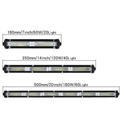 İşçi projektorları Row Work Light 7inch 14inch - 20-inches-180w