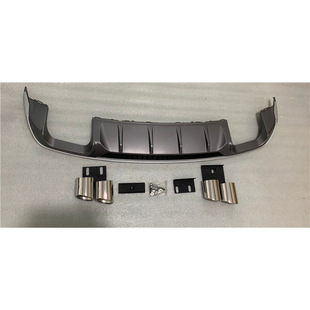 Suitable for 14-19 Audi Sedan Hatchback A3 Modified and Upgraded S3 Tail Lip Four-Out Exhaust Rear Lower Lip Throat