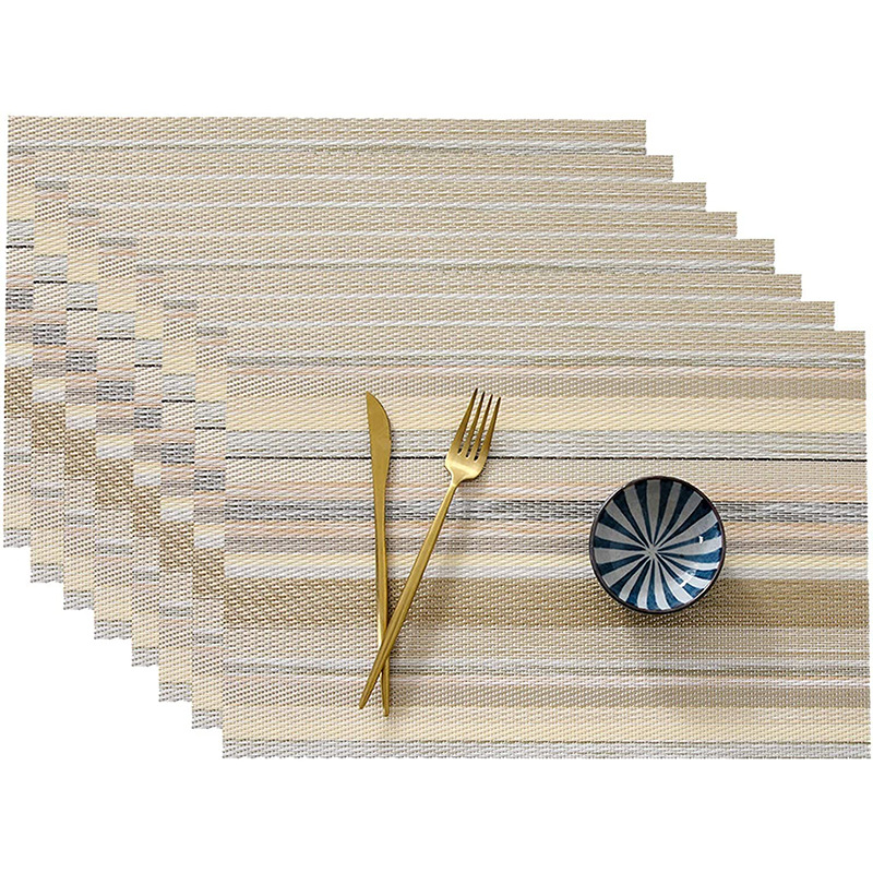 Onda rombo placemat estera de mesa cuadrada PVC tejido estera de aislamiento mesa de cocina aislamiento antifouling estera decorativa