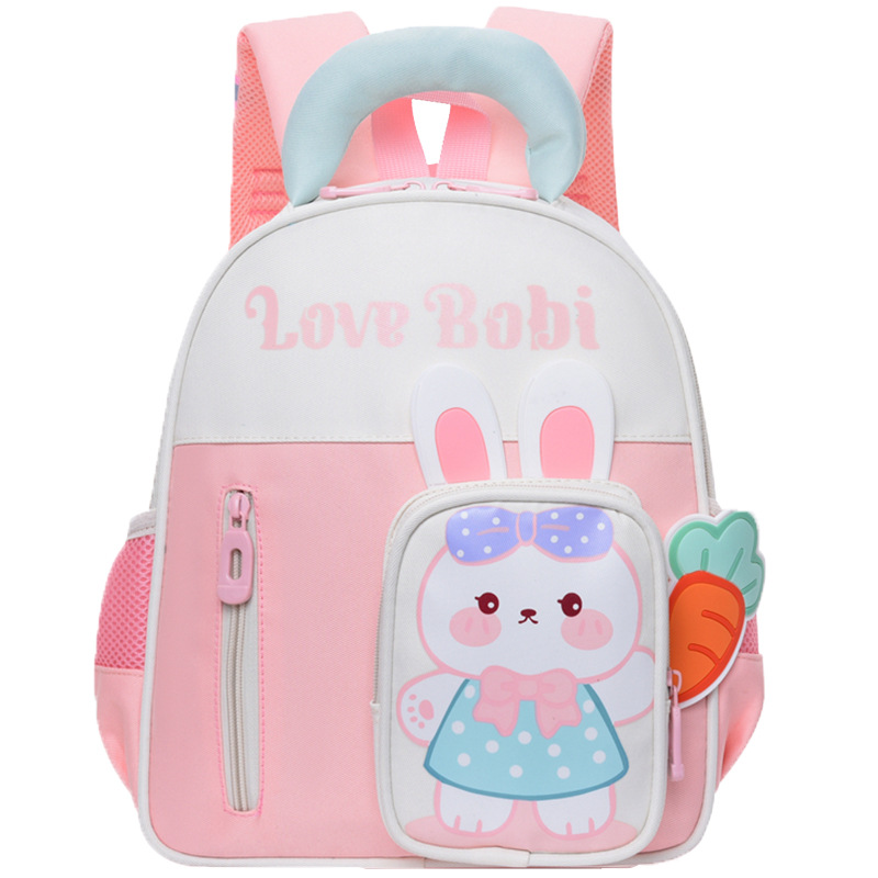 Dinosaurios de dibujos animados mochila para niños adorable conejo niña mochila de jardín de infantes mochila de bebé ligera
