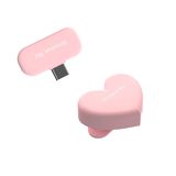 Заводские прямые волосы 2,4 г беспроводного воротника Микрофона в форме сердца Удобное 360 ° вращение короткая видеозапись микрофон