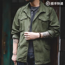 马登工装 美式复古M65野战军绿色猎装夹克硬汉军事风衣外套男秋
