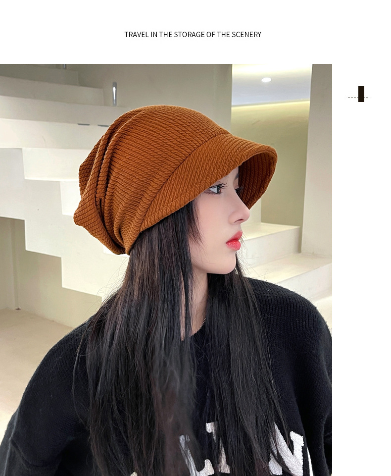 Mujeres Moda Color Sólido De Coser Sombrero De Beanie display picture 10