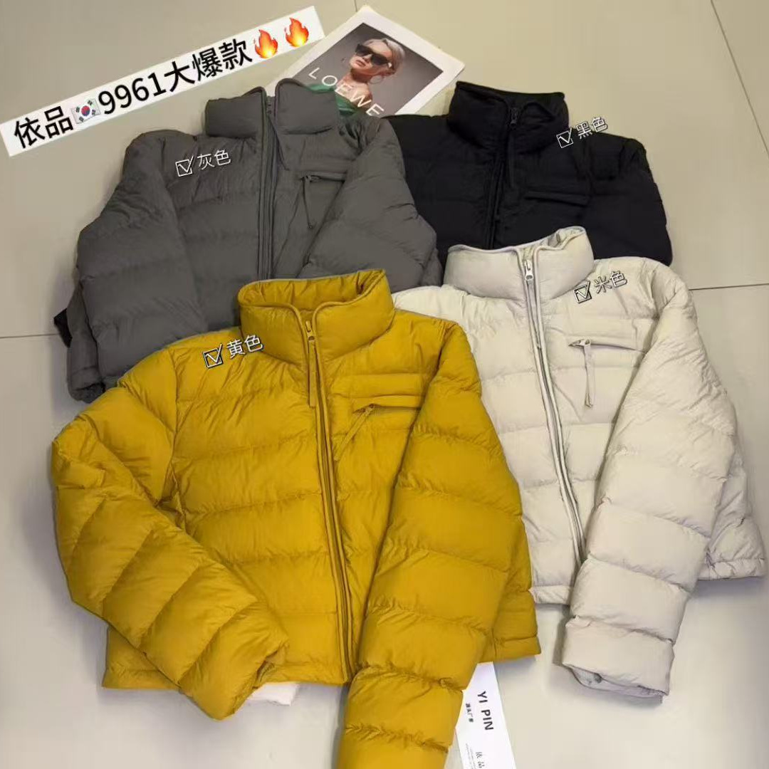 25102931库 扫码可溯源 老厂家绒子含量90%  欧货立领排骨羽绒服