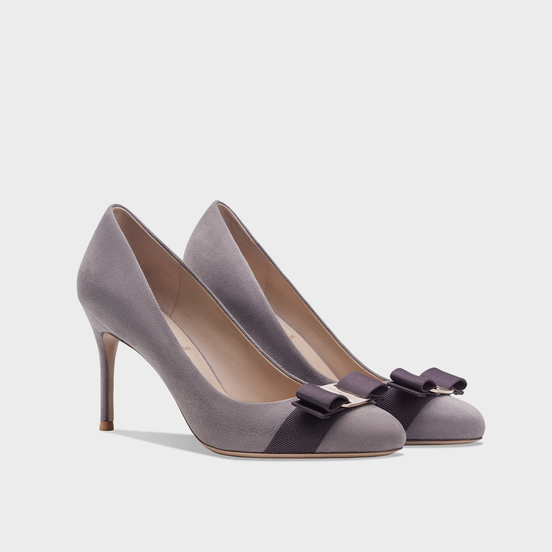 French-Style Gentle Bow Shallow Mouth Stiletto Shoes for Women, Vintage Elegant Versatile Purple Suede High Heels for Commuting French-Style Gentle Bow Shallow Mouth Stiletto Shoes for Women, Vintage Elegant Versatile Purple Suede High Heels for Commuting