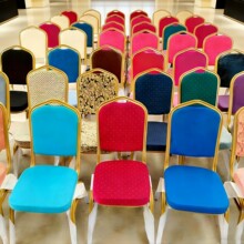 酒店椅子餐厅饭店酒店贵宾将军椅宴会椅会议培训不锈钢靠背椅