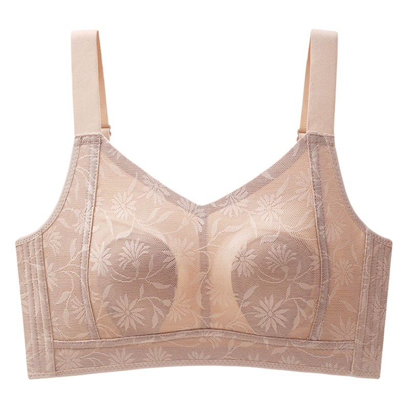 Ультратонкое нижнее белье, женская большая грудь, маленькая Беспроводная Регулируемая Грудь с кроличьими ушками, коллекция, анти-провисающий бюстгальтер с полной чашкой