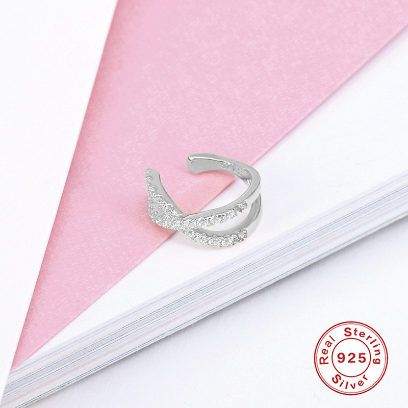 Women's Gender 1 Piece 925 Sterling Silver Geometric Ear Cuffs