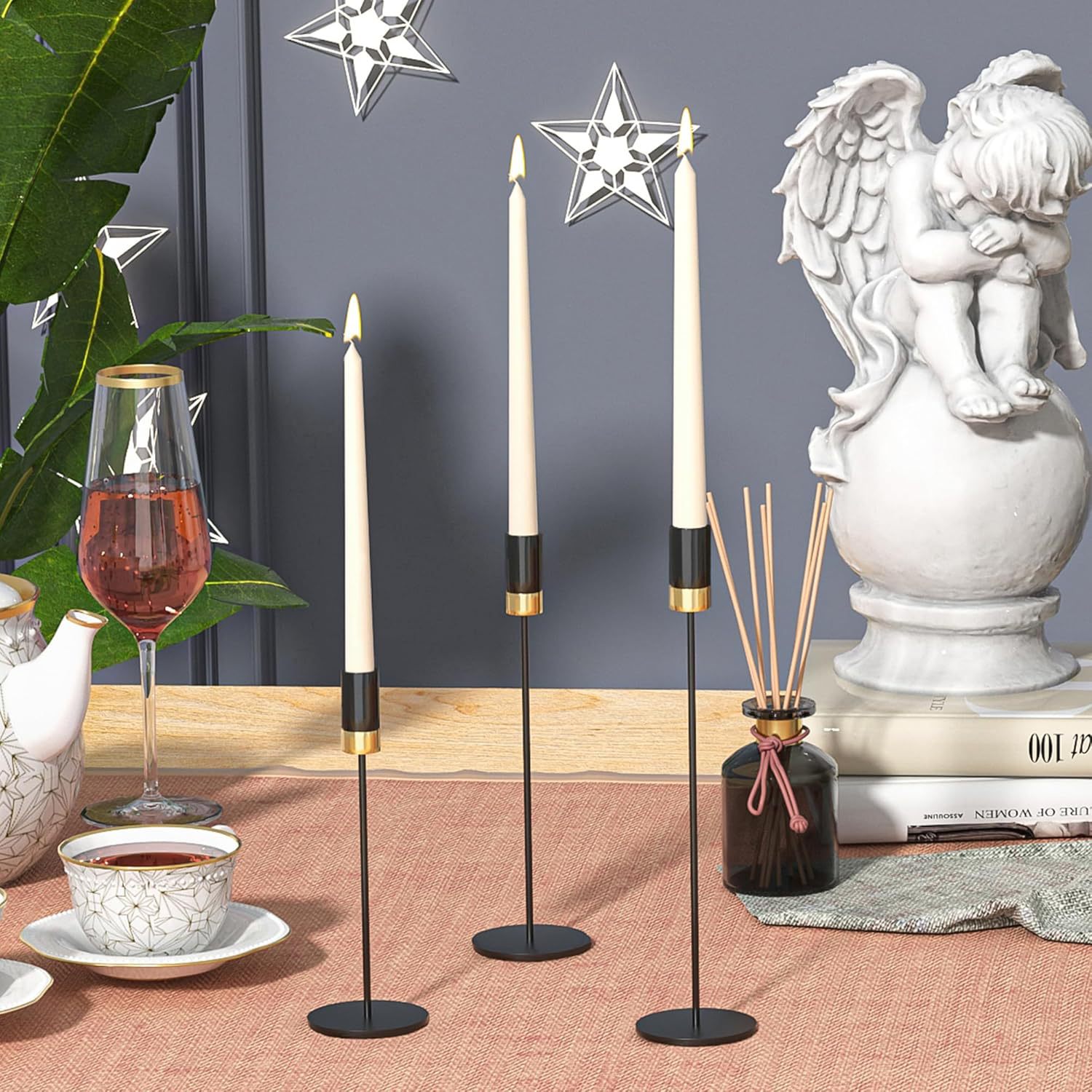 Moderno simple y lujoso estilo de hierro forjado dorado sala de estar mesa de comedor hotel comedor decoración de decoración de la casa de modelo de boda