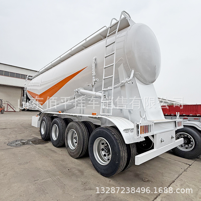 跨境出口粉粒物料罐车散装水泥运输车罐式车面粉罐运输车