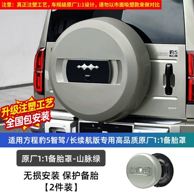 tire cover modification, smart driving version, Spare wheel cover - equation-leopard-5-smart-drivinglong-rangequick-charge-version-original-11-spare-tire-cover-injection-molding-process-mountain-green-dupont-paint