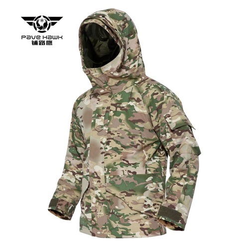 Road Eagle G8 Tactical Windbreaker with Glued Softshell, Tactical Camouflage Military Combat Jacket, Cotton Outerwear PLY-1