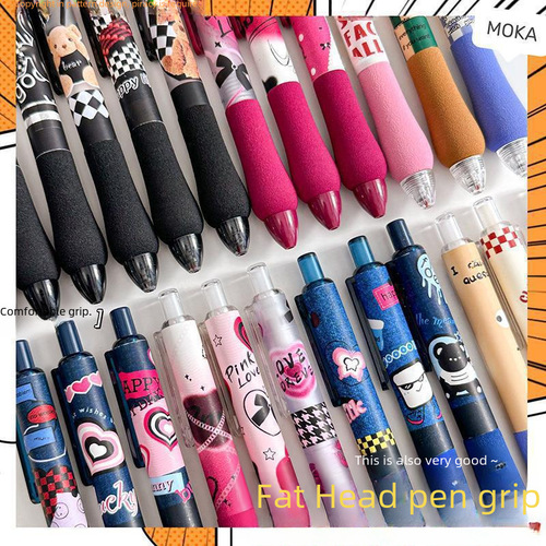 Wholesale High-Quality Appearance Neutral Gel Pens, Cute Click Pens for Students, ST Black Water Gel Pens, Ballpoint Pens on Xiaohongshu