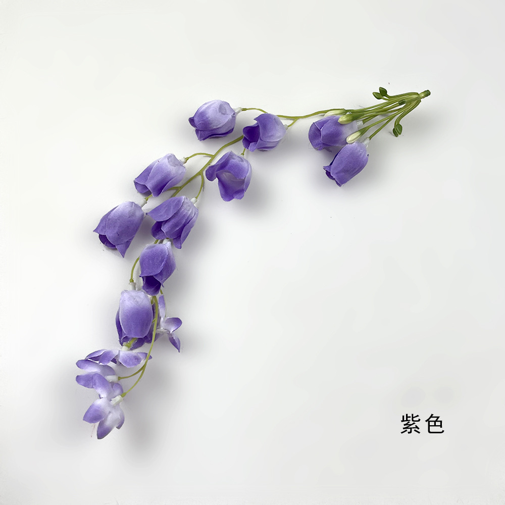 Simulación colgante flor de brida DIY tocado de novia pinza de flores paquete de material para hacer pequeños adornos de diseño floral en el hogar