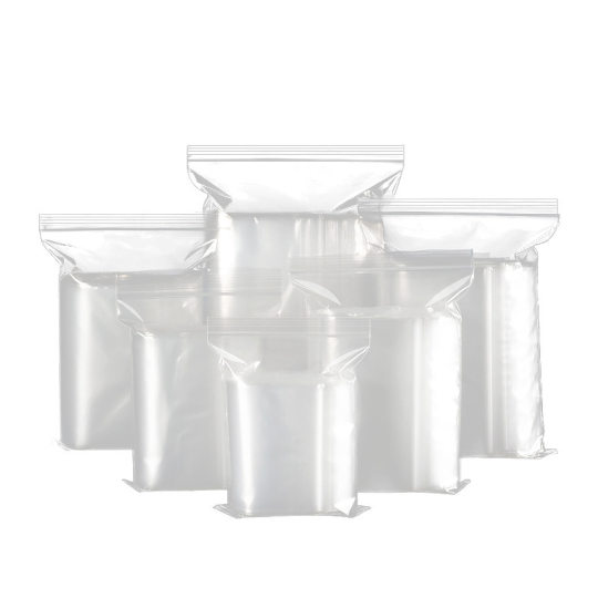 pe Self-sealing Bag Plastic Bag Transparent Sealed Bag Food Grade Sealed Bag Double-sided Bone Bag Thickened Packaging Bag in Stock