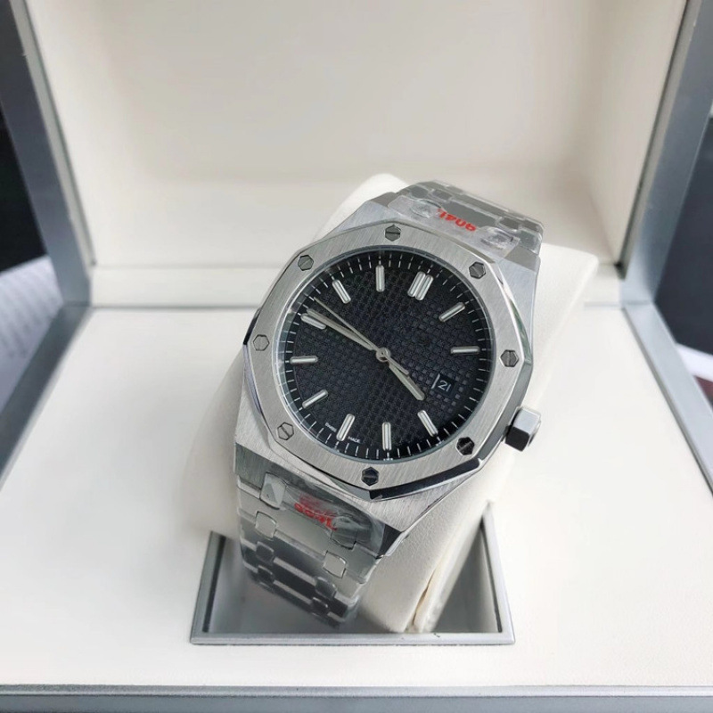 Aijiaibi Fully Automatic Mechanical Watch Business Simple Royal Oak Ap Waterproof Luminous 15500 Series Watch