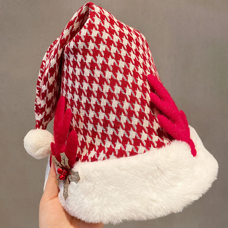 卸売りかわいいクリスマス帽子供成人サンタクロース帽子祝日衣装祝日プレゼントぬいぐるみ雪人帽|undefined