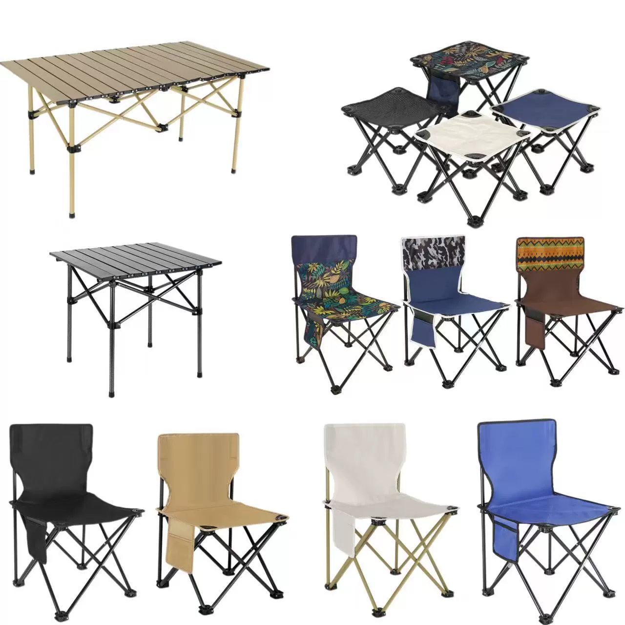 Оптовый набор портативных складных столов для улицы, художественный табурет для рисования, маленький стул для рисования, принадлежности для рыбалки, отдыха и путешествий, стол и стулья