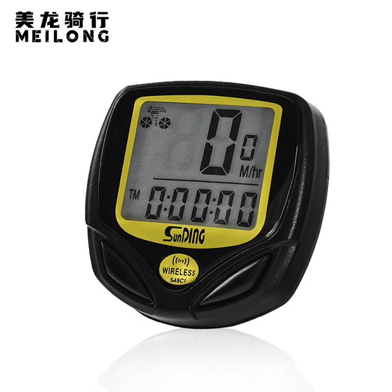 顺东山地自行车码表/计速器/里程表测速表（SD548C手动）