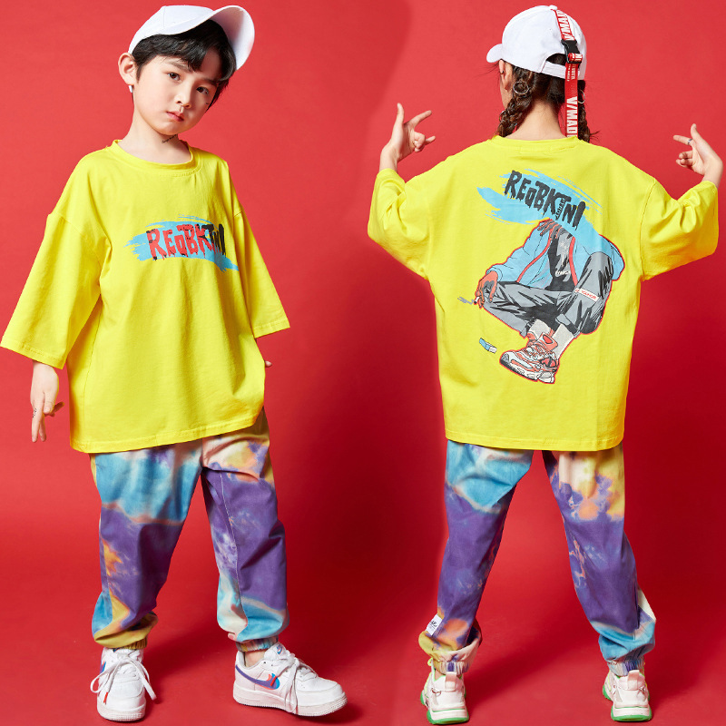 Children's trendy hip-hop clothing suits...