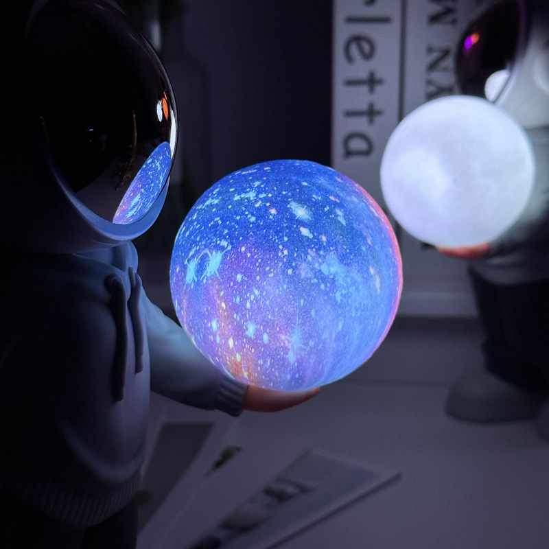 夢の星空無線bluetoothスピーカーロマンチックな月携帯bluetoothスピーカー宇宙飛行士のクリエイティブプレゼント|undefined