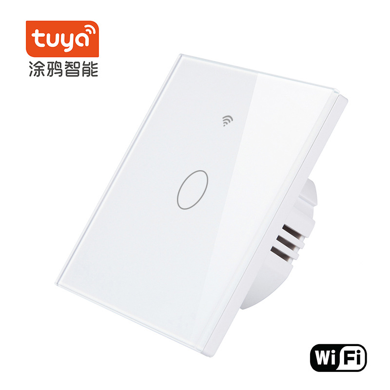 Interruptor inteligente Tuya tipo 86, interruptor WiFi con panel de vidrio templado, control remoto por aplicación móvil y control por voz. image 10