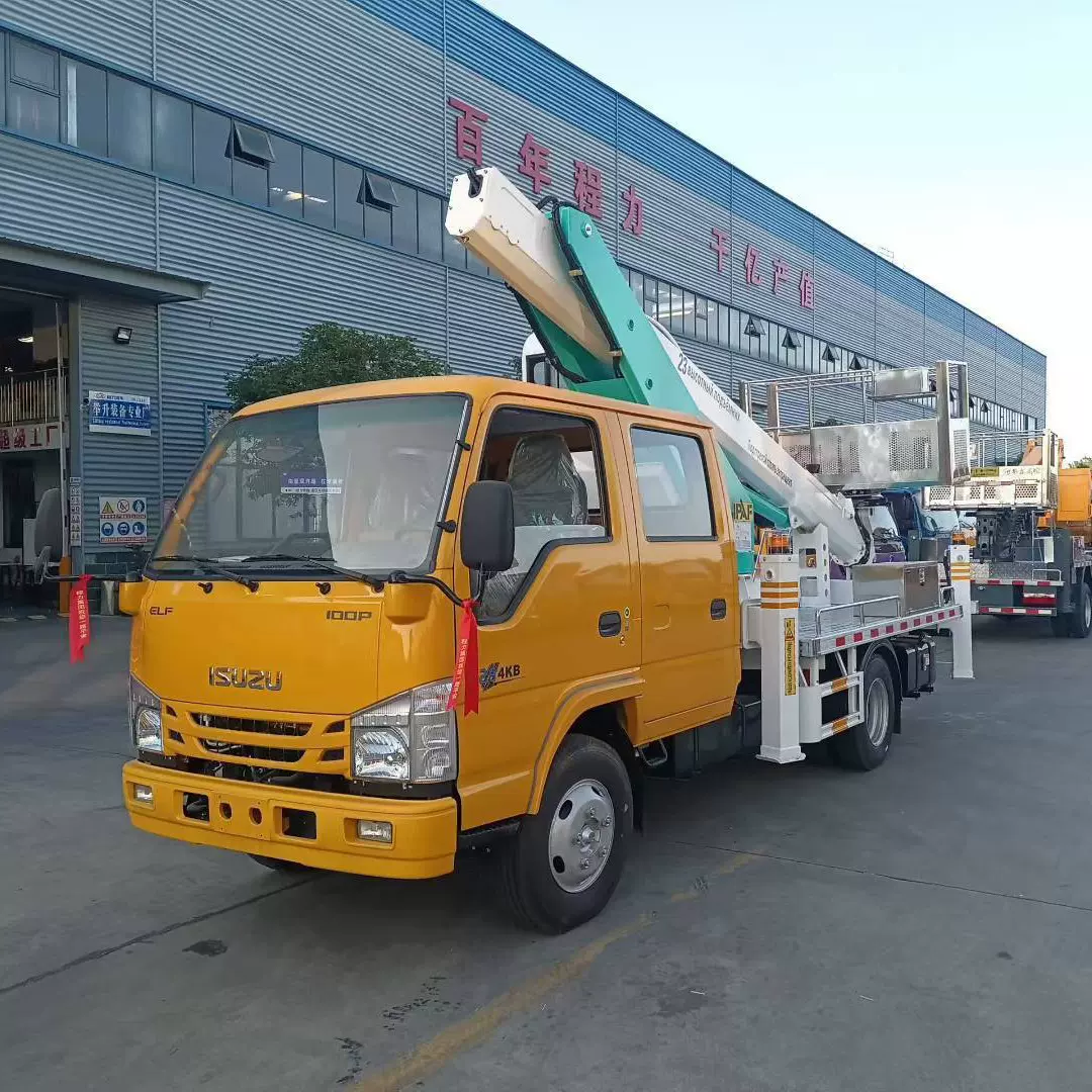出口五十铃双排座23米高空作业车厂家直供 ISUZU31米空中作业车