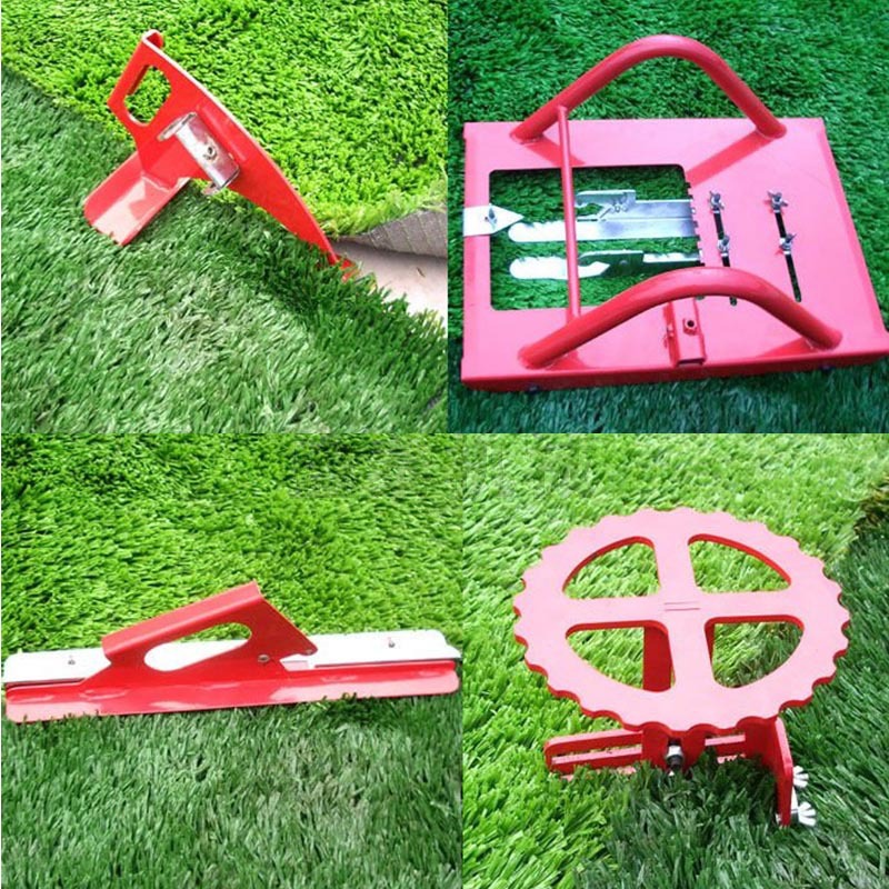 修边压实拼接涂漆器 园林美化绿篱草坪修剪 无动力草坪修剪机械