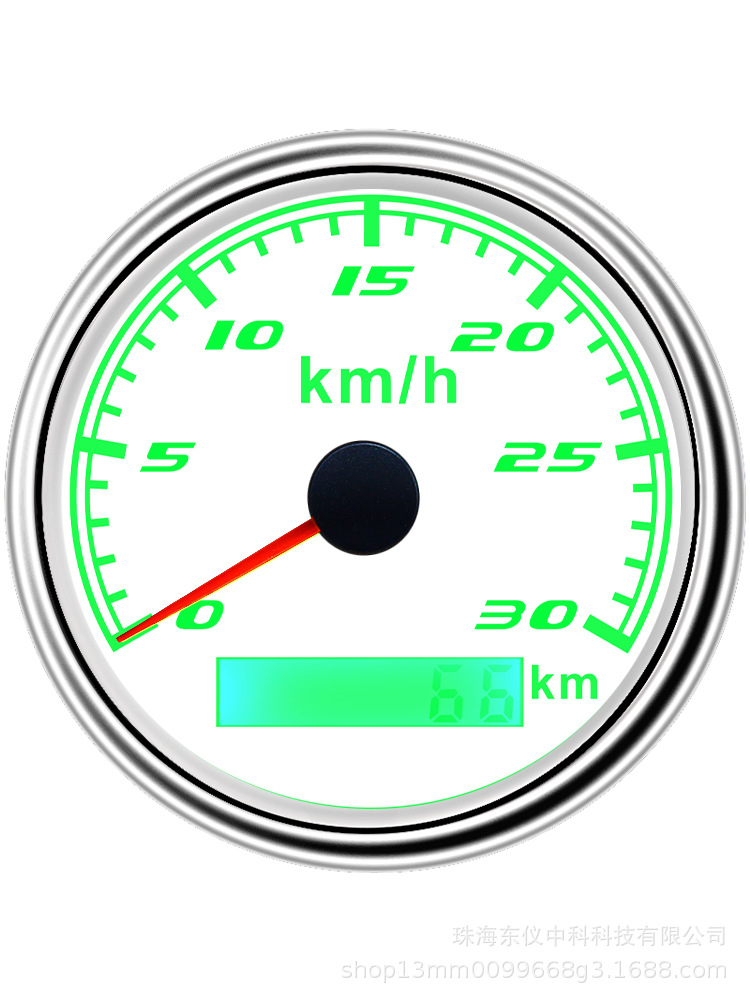 Gps Speedometer 30Km Gps Speedometer 12/24V Universal Engineering Vehicle Pulse Gps Odometer Speedometer