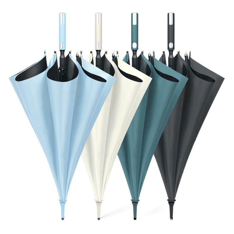 Мужская Ветер-упорный двойной зонтик гольфа Автоматический прямой зонтик Открытый зонтик гольф зонтик