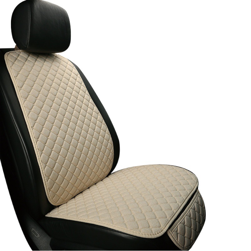 Cojín de asiento de coche de lino cojín de asiento de coche universal comercio exterior popular cubierta de asiento de coche cojín de asiento de coche conjunto de tres piezas cojín del asiento