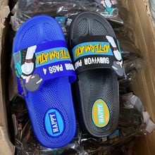 中大童男宝宝拖鞋 小男孩绝地求生吃鸡卡通人物造型印花一字拖鞋