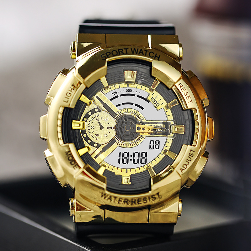 跨境亚马逊 21新款ins风独角兽双显电子手表男女防水多功能运动表|ms